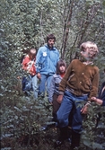 Ungdomar på skogsvandring, 1970-tal