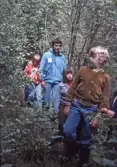 Ungdomar på skogsvandring, 1970-tal