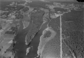 Flygfoto över Loka, Älvdalen år 1947-1949.