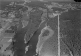 Flygfoto över Loka, Älvdalen år 1947-1949.