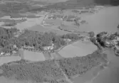 Flygfoto över Långshyttan, år 1950.