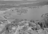 Flygfoto över Långshyttan, år 1950.