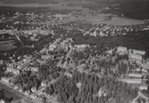 Flygfoto över Ludvika år 1950.