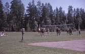 Volleybolltävling på scoutläger i Ånnaboda, 1960-tal