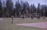 Volleybolltävling på scoutläger i Ånnaboda, 1960-tal