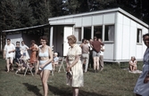 Besökare vid sommarkolonin Anevik, 1960-tal