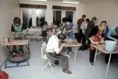 Deltagare i keramikkurs i A-huset, 1970-tal