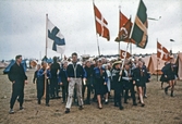 Scoutläger med flera olika nationaliteter, 1960-tal