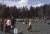 Inför tävling på Svenska brukshundsklubben, 1970-tal