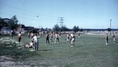 Fotbollsträning på Trängens idrottsplats, 1970-tal