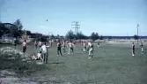 Fotbollsträning på Trängens idrottsplats, 1970-tal