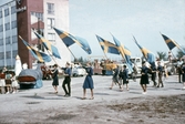 Flaggparad på barnens dag, 1950-tal