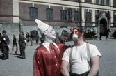 Två clowner på barnens dag, 1950-tal