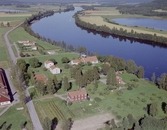 Flygfoto över Älvgården, Hedemora.