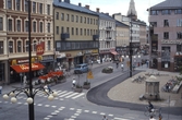 Drottninggatan mot norr från Rudbecksgatan, 1987