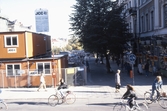 Byggbaracker på Stortorget, 1987