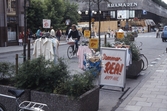 Reklam för sommarrea på Drottninggatan, 1987