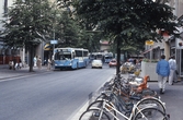 Busshållplats på Kungsgatan, 1987