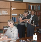 I arbetsrummet på stadsbiblioteket, 1965