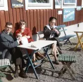 Fika utomhus i Forshaga, 1966-05