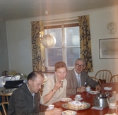 Födelsedagstårta i lunchrummet på Stadsbiblioteket, 1966