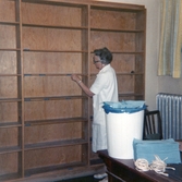 Gamla biblioteket på Regionsjukhuset tomt, 1968-07-17