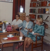 Fika i sjukhusbiblioteket, augusti 1968