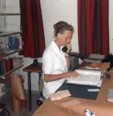 Bokbeställning på sjukhusbiblioteket, 1968