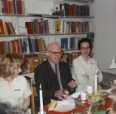 Personalens julfest på sjukhusbiblioteket, 1970