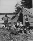Camping. Annonsbild USA 