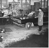 GArafechef Einar BErglin Valbogatan. Tekniska fabriken. Chevrolet Impala 1963.