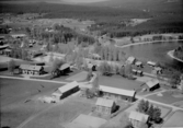 Flygfoto över Oxbergs kapell år 1962.