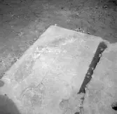 Gravstenar vid Kronobäcks klosterruin.