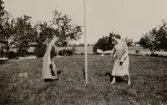 Stångtennis på Pettersbergs gård, 1920-tal