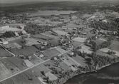 Flygfoto över Gulleråsen, Rättvik kommun, år 1950.