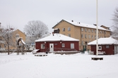 Vänersborg, Norra skolan. Expeditionen i det röda trähuset (tidigare vaktmästarbostad)