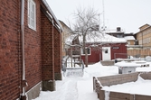 Vänersborg, Norra skolan. Expeditionen i det röda trähuset (tidigare vaktmästarbostad)