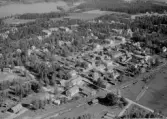 Flygfoto över Hosjö, Falun.