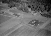 Flygfoto över Hedemora, Backa skola.