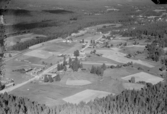 Flygfoto över Noret, Mora, år 1947-1949.