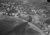 Flygfoto över Rättvik, år 1947-1949.