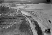 Flygfoto över Rämen. Vinterlandskap år 1935.