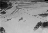 Flygfoto över Rämen. Vinterlandskap år 1935.