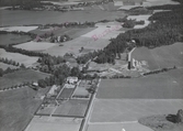 Flygfoto över Rankhyttan. Rankhyttans Hergård, Falu kommun år 1950.