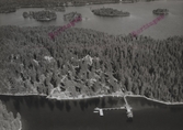 Flygfoto över Rämshyttan år 1950.