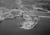 Flygfoto över Rämshyttan år 1950.