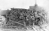 Arbetslag med tegelarbetare i Örebro län, 1920 ca