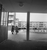 Grannar diskuterar i Markbacken, 1960-tal