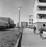 Cyklande barn i Markbacken, 1960-tal