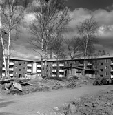 Byggavfall vid byggnation av Norrby, 1950-tal